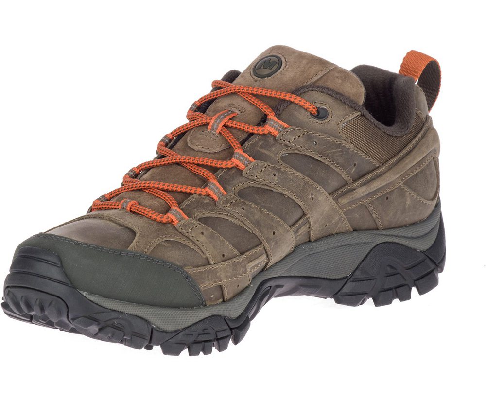 Merrell Hiking Shoes Brown - Moab 2 Prime Wide Width - Mens 61DYWFXGH